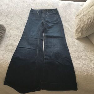 High waisted flare jeans